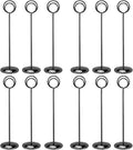 HOHIYA 12 Pack Black Table Number Holders 12" Wedding Place Card Stands