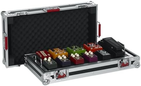 Gator Cases G-TOUR Series Gutiar Pedal board with ATA Road Case, Wheels and Pull Handle, Large: 24" x 11" (G-TOUR PEDALBOARD-LGW)
