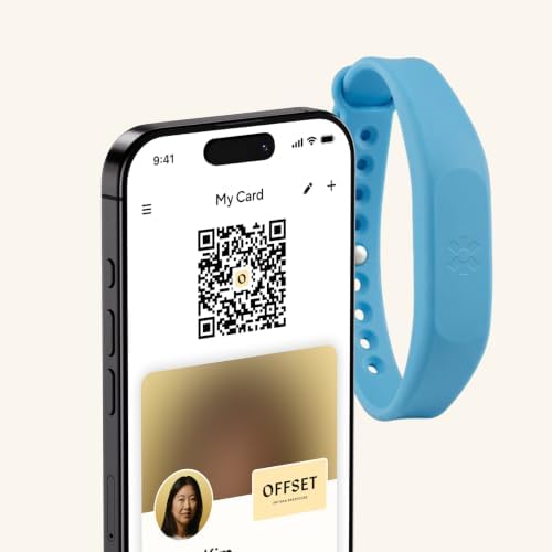 Blinq NFC Digital Business Card - Wristband - Tap to Share (Light Blue)