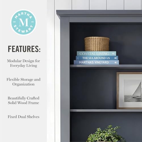 Martha Stewart Lily Pond Modular Hutch, Slate Blue