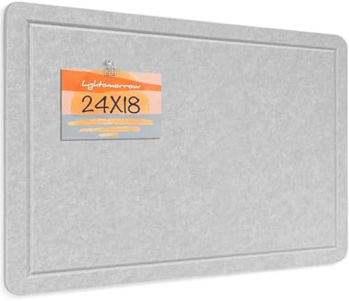 Felt Bulletin Board 24x18 inches, Decorative Pin Board for Home & Office