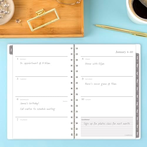 Mead Cambridge 2027 Planner, Weekly & Monthly, 5.5" x 8.5", Desert Grain (1845-200-27)