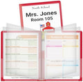 C-Line Classroom Connector™ Multi-Pocket School-to-Home Portfolio, Red, 15/BX (32304), 9.5 x 11.75 x 0.25