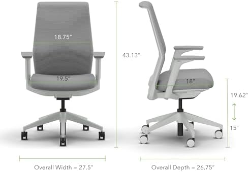 HON Cipher Ergonomic Office Chair, Office Desk Computer Chair, Aspen