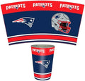 FANMATS 34710 NFL - New England Patriots Wastebasket | Navy Blue | 15"x10.5"x10.5" | Primary Logo, Helmet, & Wordmark