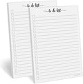 321Done To Do List Notepad, 5.5x8.5, 2-Pack, 50 Sheets Each, Wide Ruled