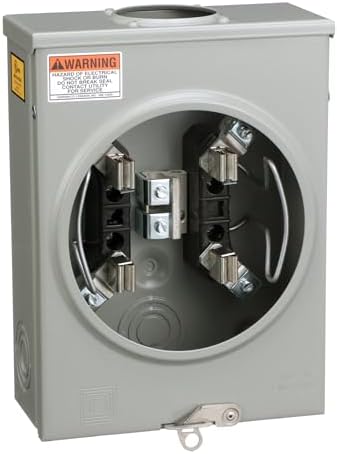 Square D - UTRS101B 125A Ringless Overhead Meter Socket With No Bypass