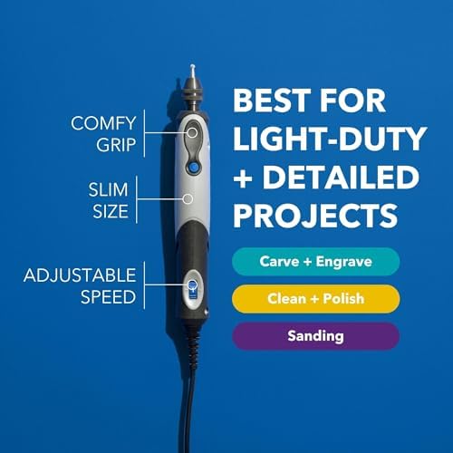 Dremel Stylo+ Craft Rotary Tool Kit with 15 Accessories - Engraving Pen for Wood Carving, and Jewelry Making, Glass Etching Pen (2050-15)