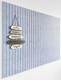 Slated Felt Bulletin Board Tiles | Cork Board Alternative for Walls | Wall Panels for Office & Home Decor | Aesthetic Pinboard & Photo Board | 12-Pack (11.8" x 11.8") with Adhesive | Blue Marble
