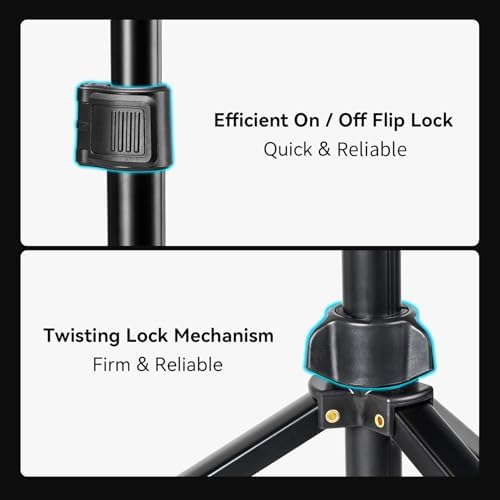 SMALLRIG RA-S200 Photography Light Stand, 6.6ft Aluminum Lighting Tripod