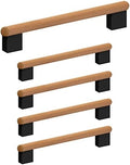 Design House Porter Cabinet Pull, 128mm, Satin Gold, Matte Black