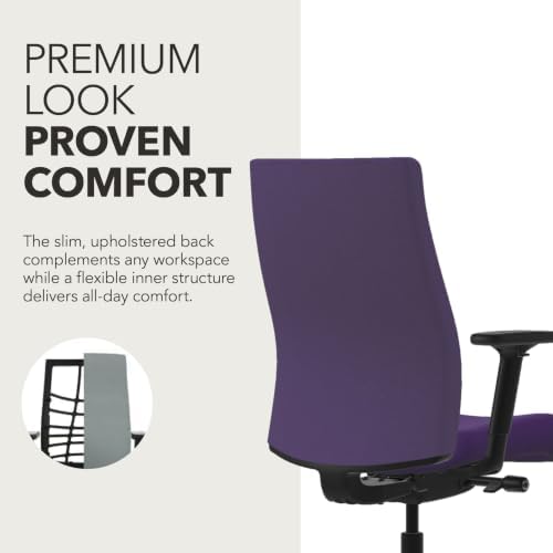 HON Ignition 2.0 Ergonomic Office Chair, Lumbar Support, Desk Chair, Iris