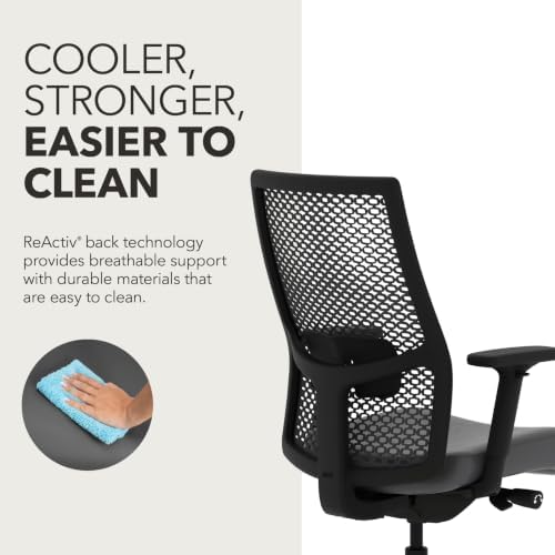 HON Ignition 2.0 ReActiv Ergonomic Office Chair, Lumbar Support, Steel