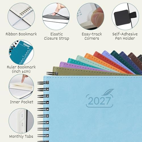 BEZEND 2027 Planner Weekly and Monthly, Daily Calendar Book (A5-6"x8.5")