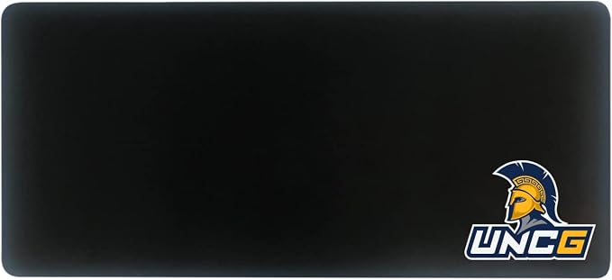 University of North Carolina at Greensboro Classic Cloth Desk Mat, Durable Office Supplies, Non-Slip Base, Responsive Desk Pad with Smooth Cloth Surface, Black