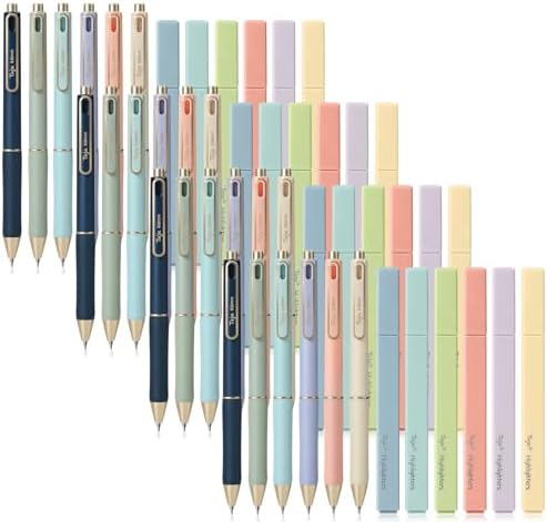Taja 48 Pack Bible Highlighters and Pens Set, No Bleed and Quick-Drying