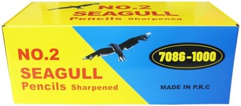 Seagull 1000 Count Pre-Sharpened #2 HB Pencils with Erasers