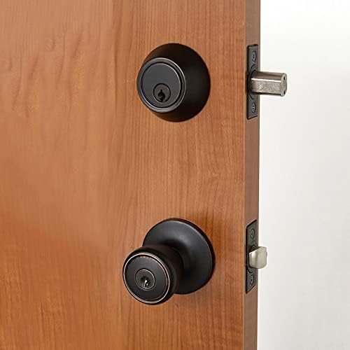 Design House Terrace Keyed Entry Door Knob, Oil Rubbed Bronze