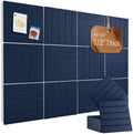 48" x 36" Large Felt Bulletin Board 1/2" Thick, Dark Blue