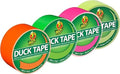Duck Tape Brand Neon Color Duct Tape, Assorted Bright Tape Colors for Arts & Crafts, Repairs, Color-Coding and DIY Projects, 4-Rolls