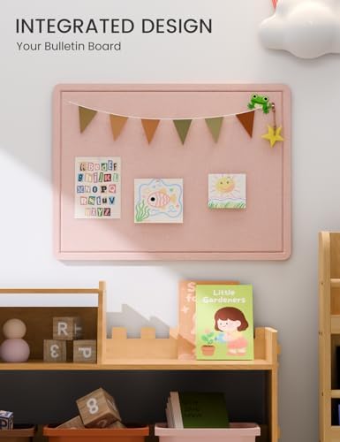 Fluxynara 23.6" x 17.1" Bulletin Board, Pink