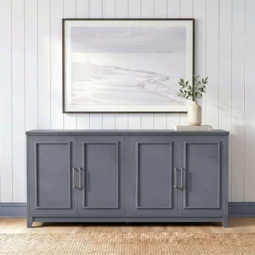 Martha Stewart Lily Pond Modular Storage TV Stand, Slate Blue