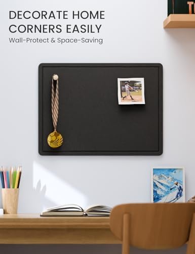 Fluxynara 23.6" x 17.1" Bulletin Board, Black