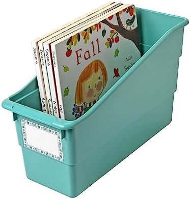 Really Good Stuff Durable Book & Binder Holders 12-Pack, Water