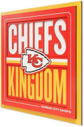 YouTheFan NFL Kansas City Chiefs 3D Wall Art, 12x12, Red, White, Gold, Team Colors