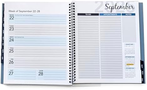 RE-FOCUS THE CREATIVE OFFICE 2026 Calendar Planner 13 month with To-Do Lists for Tasks, Notes or Appointments. Sturdy Planner for At-A-Glance View of Daily Schedule & Weekly Agenda