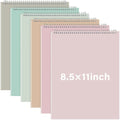 Maitys 6 Pcs Steno Spiral Notebooks, Pastel Color, Boho Style