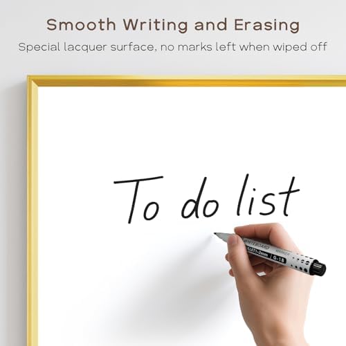 Large Magnetic Whiteboard, 30" x 20" Dry Erase White Board for Wall