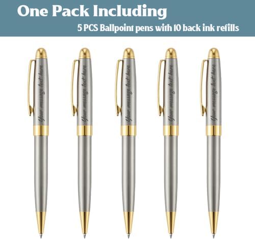 Personalized Luxury Ballpoint Pen Writing Set-Stainless Steel Gift pens