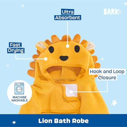 BARKBOX Dog Bathrobe - for Dogs - Medium