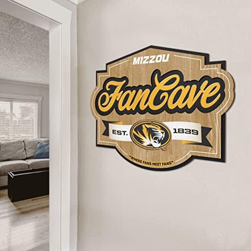 YouTheFan NCAA Officially-licensed FanCave 3D wall art - ready-to-hang, 3D multi-layered construction - floating wall mount design - Perfect fan gift