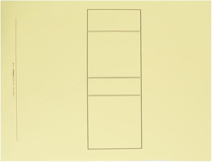 Blumberg's Top Bound Legal and Report Covers for Legal and Business Documents (9 x 12-1/2, 100 per Box, Canary, Antique Manuscript, Printed Panel, Plain) Use for Letter Size Documents