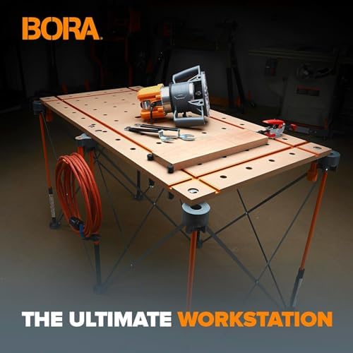 BORA Centipede T-Track Workbench - 3/4" Dog Hole MFT Work Bench Table Top