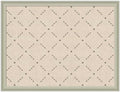 Kate and Laurel Framed Fabric Pinboard 26 x 20, Green Lattice Pattern Printed Linen Classic Bulletin Board for Use as a Vision Board or Wall Organization, Florence Silver Frame