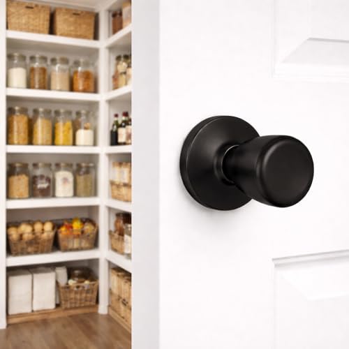 Design House Terrace Dummy Door Knob, Matte Black