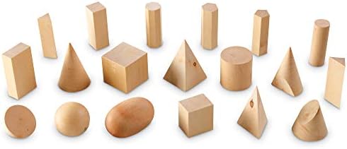 Learning Resources Wood Geometric Solids -