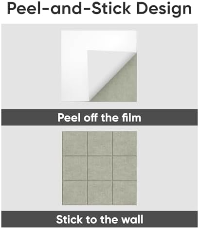 Large Cork Board for Walls 36" x 24", 6 Pack Felt Wall Tiles with Push Pins for Office Home, Pin Board Bulletin Board for Photo Pictures, Sage