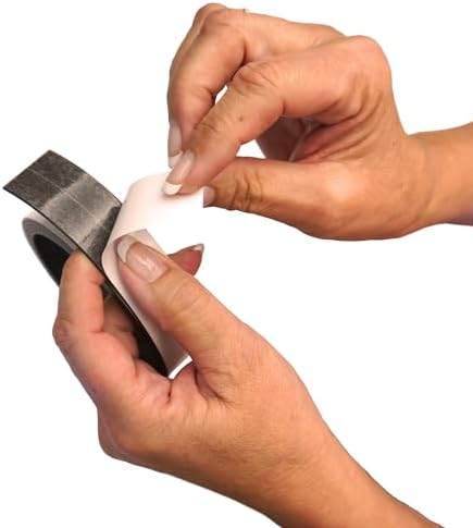 Master Magnetics Flexible Magnetic Strip - Heavy-Duty Magnet Strips with Strong Adhesive Backing for Walls, Boards, Signs, and More - 0.06" Thick - 1" W -1 Roll 100 feet (Pack of 4)