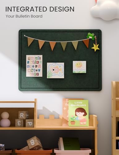 Fluxynara 23.6" x 17.1" Bulletin Board, Pine Green