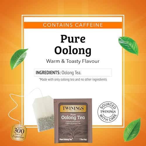 Twinings of London Pure Oolong Tea Bags, 20 Count (Pack of 6)