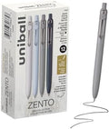 uniball™ Zento Gel Pens, Black Ink, 0.7mm Medium Point, 12 Count