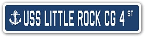 USS Little Rock CG 4 Street Sign us Navy Ship Veteran Sailor Gift