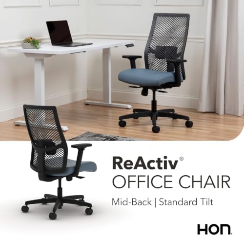 HON Ignition 2.0 ReActiv Ergonomic Office Chair, Lumbar Support, Nimbus