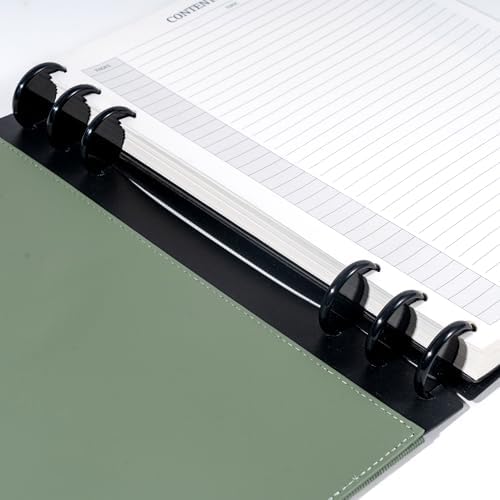 Yoment Discbound Lined Refills for 8.58 x 11 Hardcover Notebook, Spiral Journal Notebook for Office Work Meeting Planner, for School Students Class Notes, Large