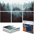 BUBOS 6 Pack Art Acoustic Wall Panels,70.8”x47.2”Self Adhesive for Home Decor