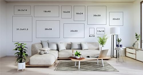Kate and Laurel Sylvie Blank Framed Canvas Wall Art, 28x38 White Beaded, Vintage Modern Empty Canvas for Paint-Your-Own Art, Ready to Paint Premium Canvas Already Framed